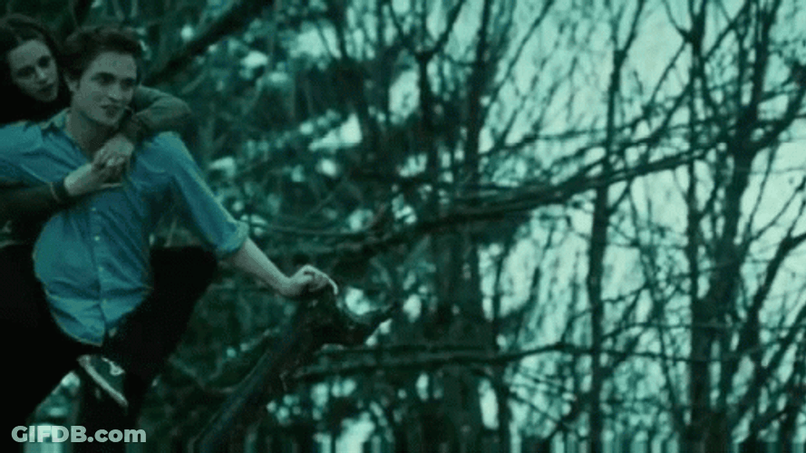 Twilight Tree Climbing GIF