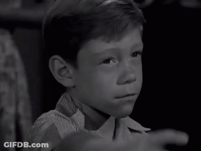 Twilight Zone Boy Pointing It's Him GIF