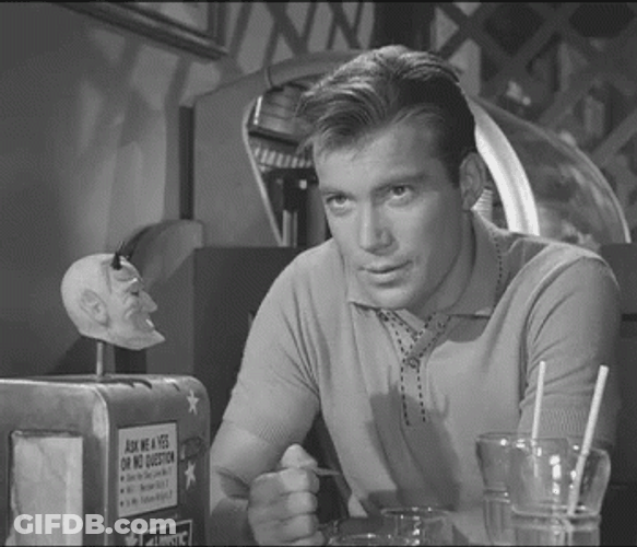 Twilight Zone Flipping Card Nick Of Time Episode GIF