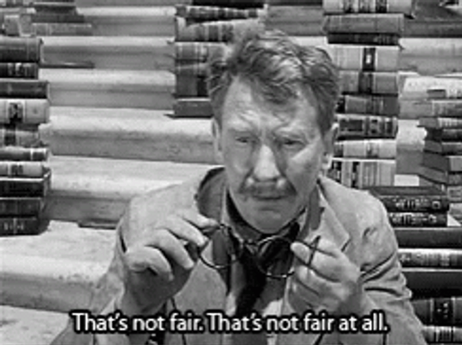 Twilight Zone That's Not Fair Not Fair At All GIF