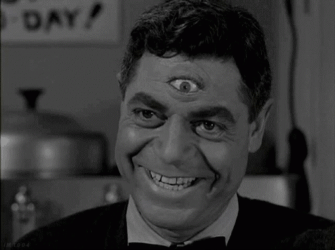Twilight Zone Third Eye Laughing Scary GIF