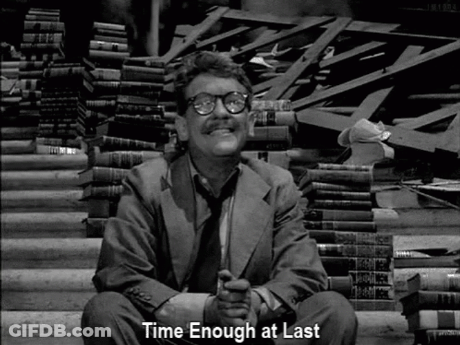 Twilight Zone Time Enough At Last Books GIF