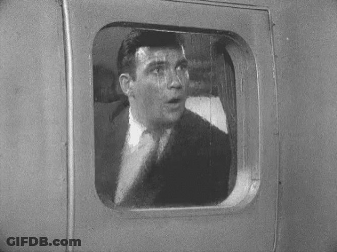 Twilight Zone William Shatner Wow Whoa Amazed GIF