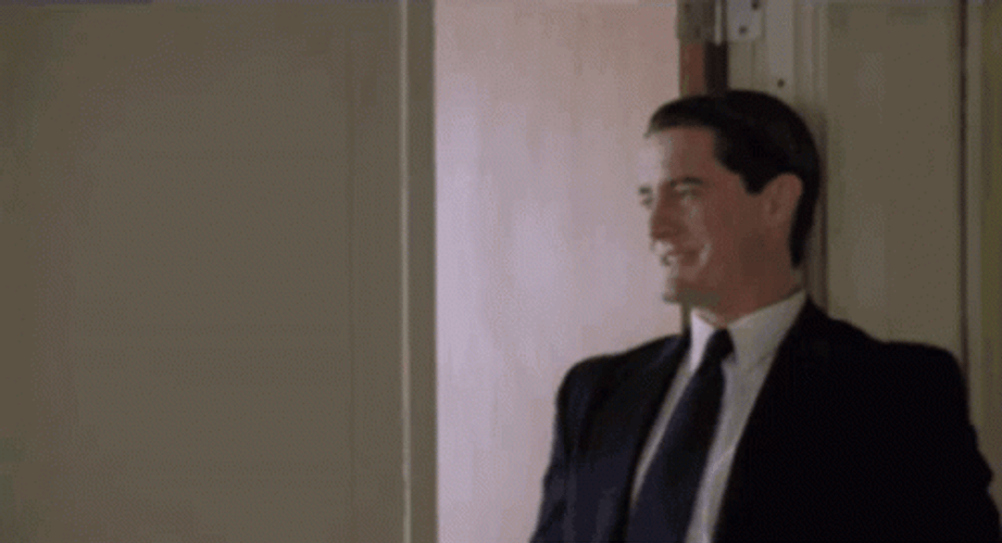 Twin Peaks Dale Cooper Flying Kiss GIF
