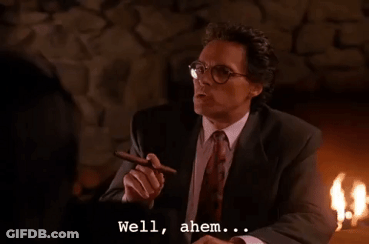 Twin Peaks Well Ahem GIF
