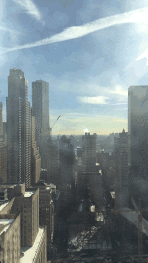 Twin Towers Falling Daytime Time Lapse GIF