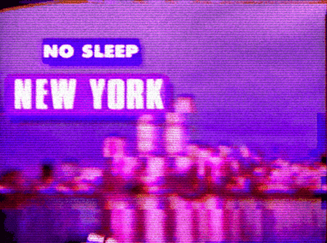 Twin Towers Falling No Sleep Glitched GIF