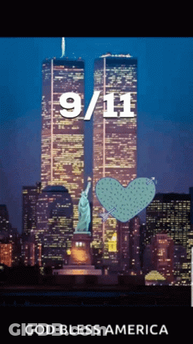 Twin Towers God Bless America GIF