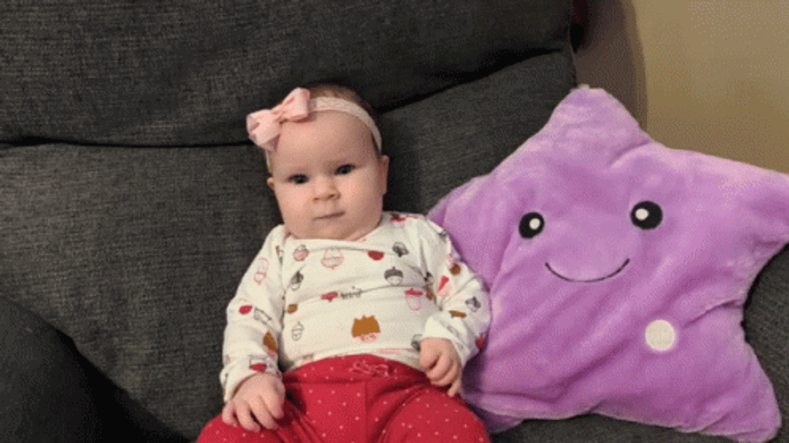 Twinkle Pillow Baby Girl GIF