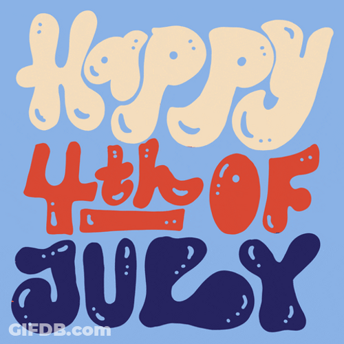 Twinkling Happy Fourth Of July GIF