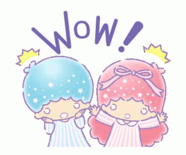 Twinning Little Twin Stars Wow GIF