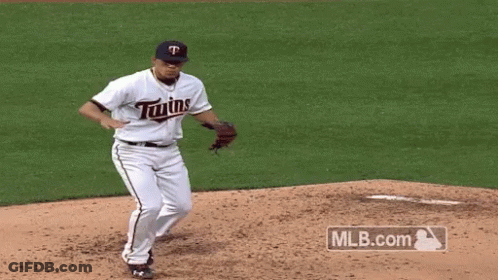 Twins Baseball Player On Mound GIF