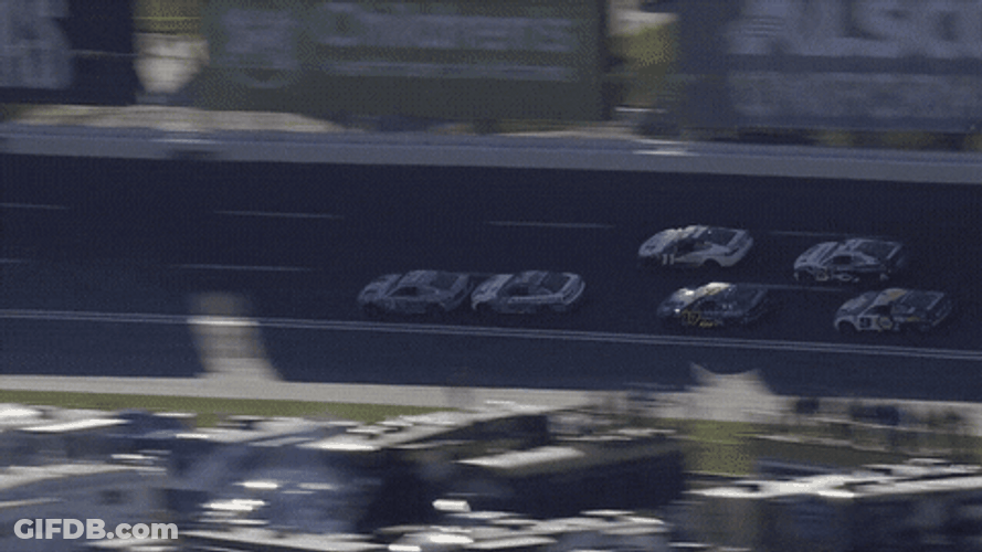 Twirling Car Nascar Crash GIF