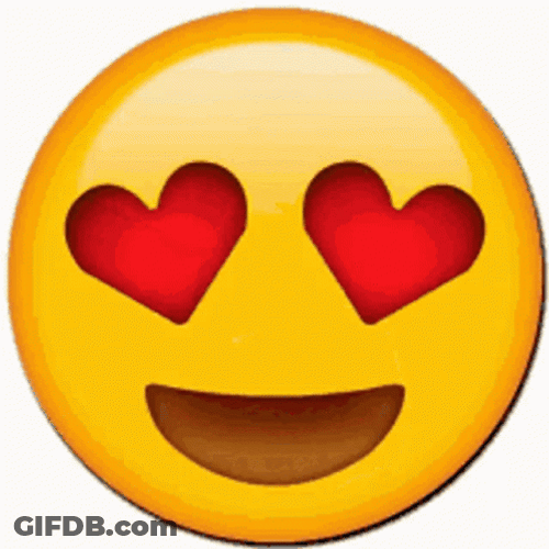 Twirling Love Emoji Heart Eyes GIF