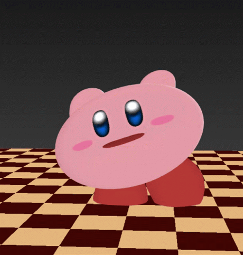 Twist Up Kirby Dancing Chess Board GIF