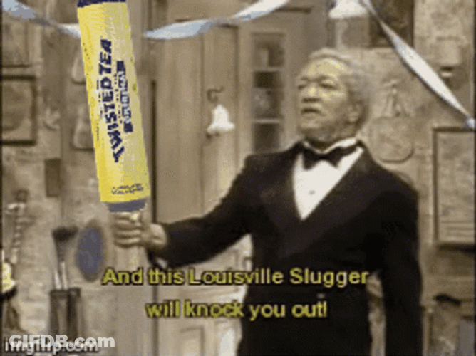 Twisted Tea Long Bat GIF