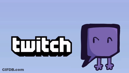 Twitch Logo With Purple Speech Bubble GIF