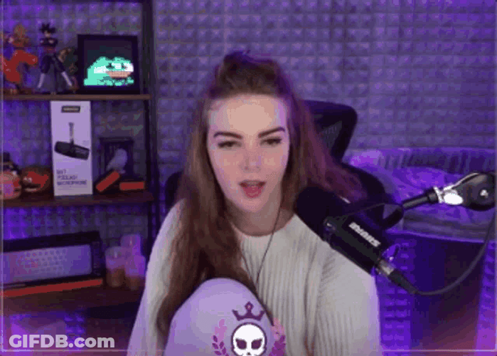 Twitch Streamer Loeya Oof Reaction GIF