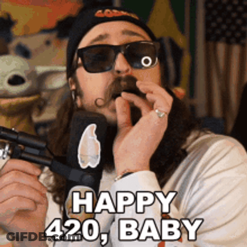 Twitch Streamer Stefan GodKu Lubomirski Happy 420 GIF