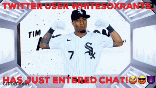 Twitter User Enters Chat With White Sox Player GIF