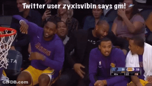 Twitter User Zyxisvibin Says GM Watching Lakers Game GIF
