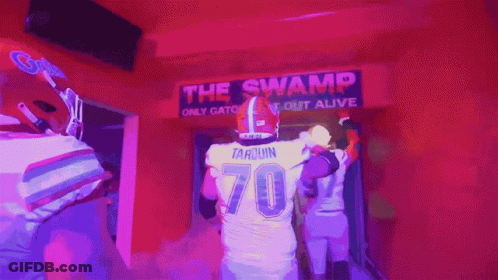 Two Alabama Football Players Celebrate Touchdown GIF