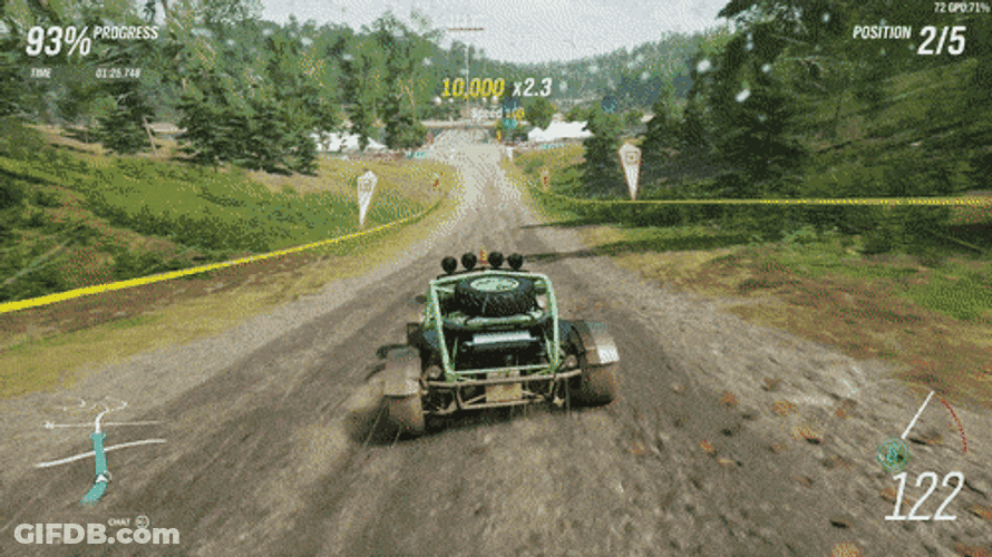Two And Four Wheels Dirt Showdown GIF