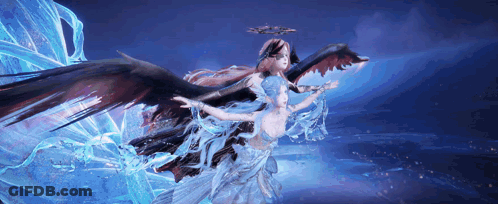 Two Angels Flying GIF