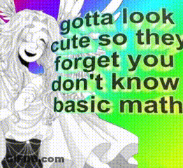 Two Angels Gotta Look Cute So They Forget You Don't Know Basic Math GIF
