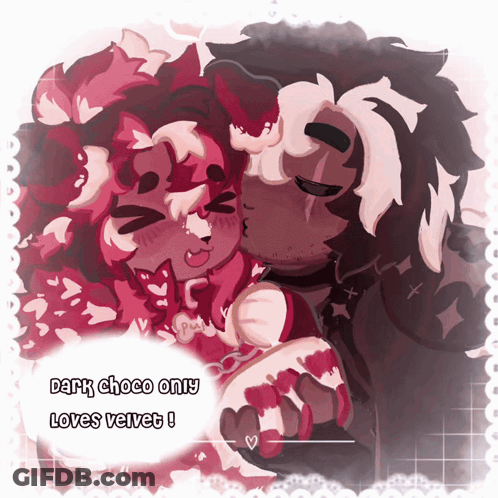 Two Animals Dark Choco Only Loves Velvet GIF