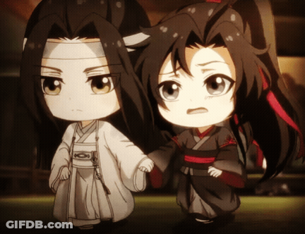 Two Anime Characters Are Standing Next To Each Other And One Has A Cat Ear GIF