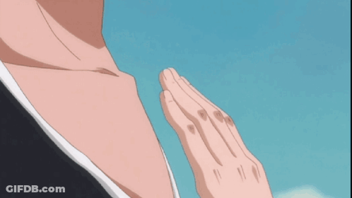 Two Anime Characters Are Standing Next To Each Other And One Of Them Is Holding The Other 'S Hand . GIF