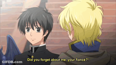 Anime Characters Talking About Fiance GIF