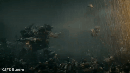 Two Anime Characters Dancing On Stage In Front Of Large Speakers GIF