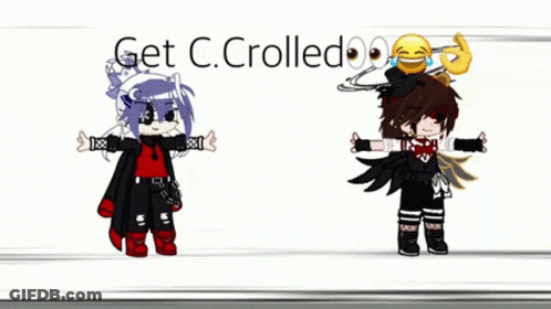 Two Anime Characters Doing Handstand Get C Rolled GIF