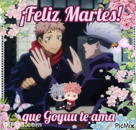 Two Anime Characters Feliz Martes GIF