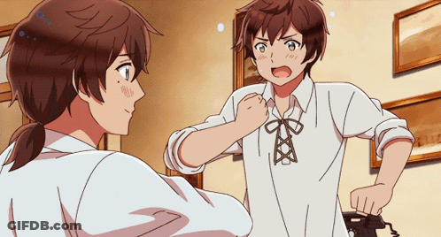 Two Anime Characters One With Bow GIF