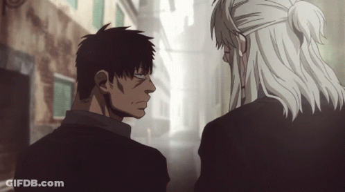Two Anime Characters Talking GIF