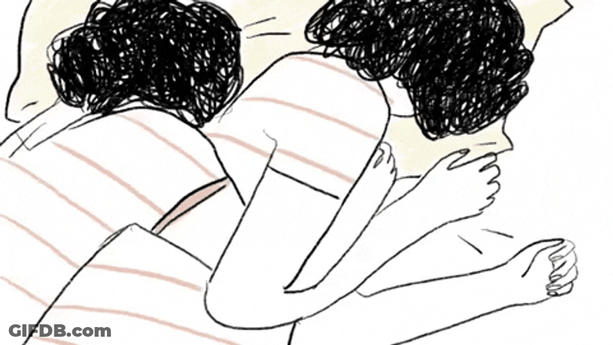 Two Anime Couple Fell Asleep GIF