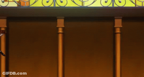 Two Anime Girls Are Sitting In A Chair And Making Funny Faces . GIF