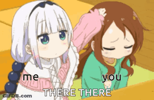 Two Anime Girls Hand On Forehead GIF