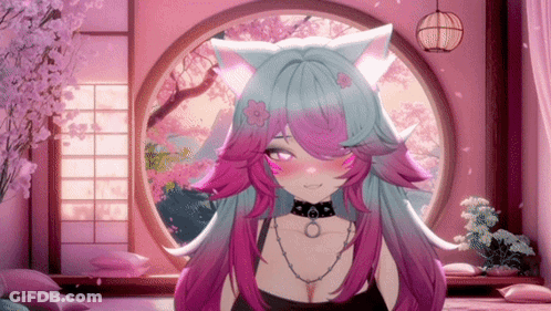 Two Anime Girls Hugging In Front Of Calendar GIF