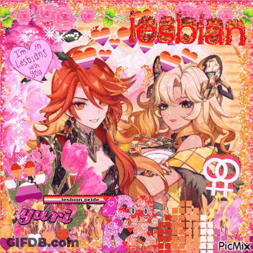 Two Anime Girls I'm In Lesbians With You GIF