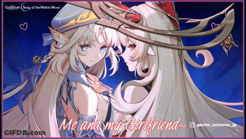 Two Anime Girls Me And My Girlfriend GIF