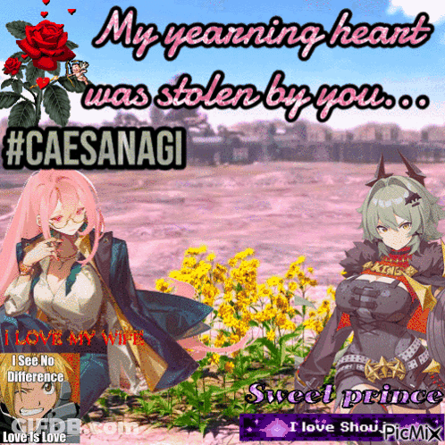 Two Anime Girls My Yearning Heart Was Stolen By You GIF