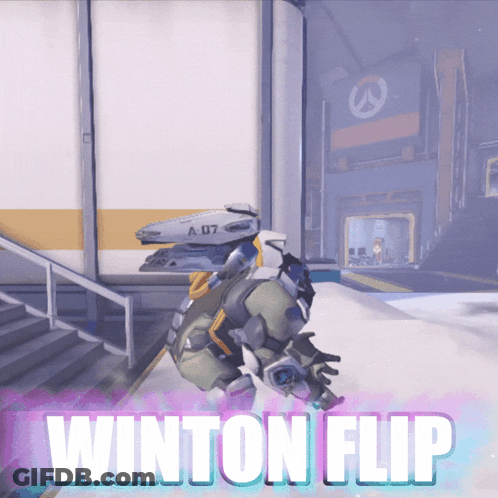 Two Anime Girls Saying I Play Winston GIF