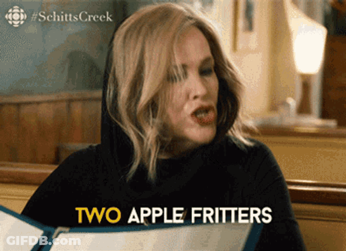 Two Apple Fritters Moira Rose GIF