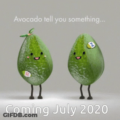 Two Avocados Avocado Tell You Something Coming July 2020 GIF
