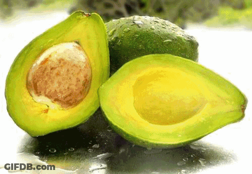Two Avocados Cut In Half GIF
