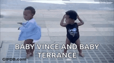 Two Babies Dancing In Diapers GIF